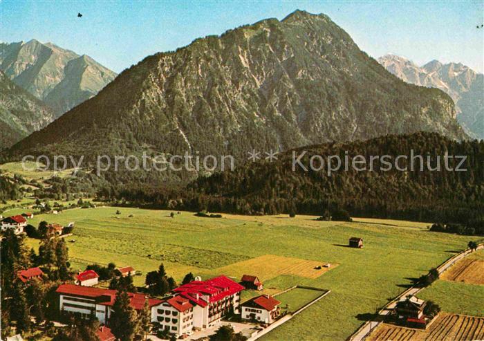 Oberstdorf Kneippkurhaus Christl Hospiz Fliegeraufnahme