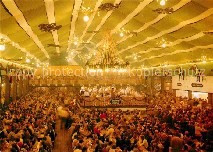 Muenchen Bayern Oktoberfest Armbrustschuetzenzelt Innenansicht