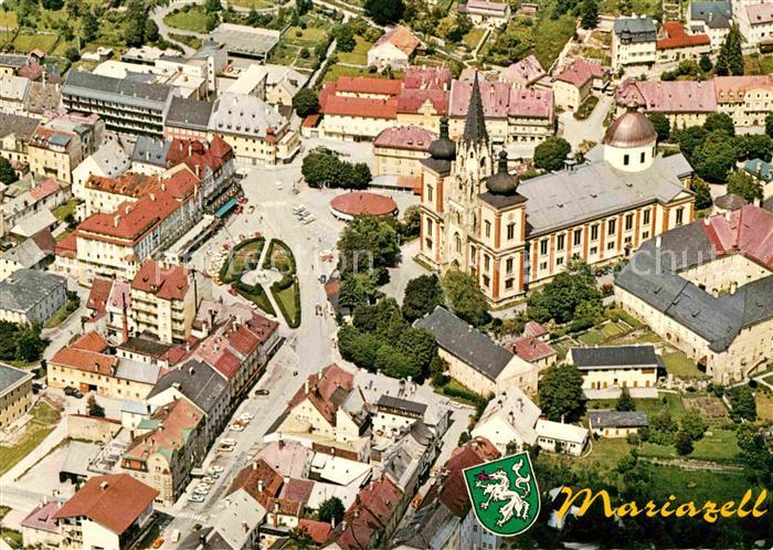 Mariazell Steiermark Wallfahrtsort Fliegeraufnahme