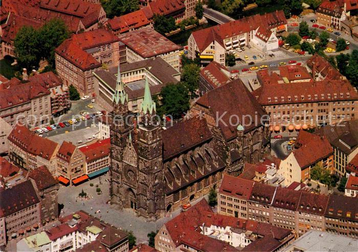 NueRNBERG CITY Fliegeraufnahme der St Lorenz Kirche