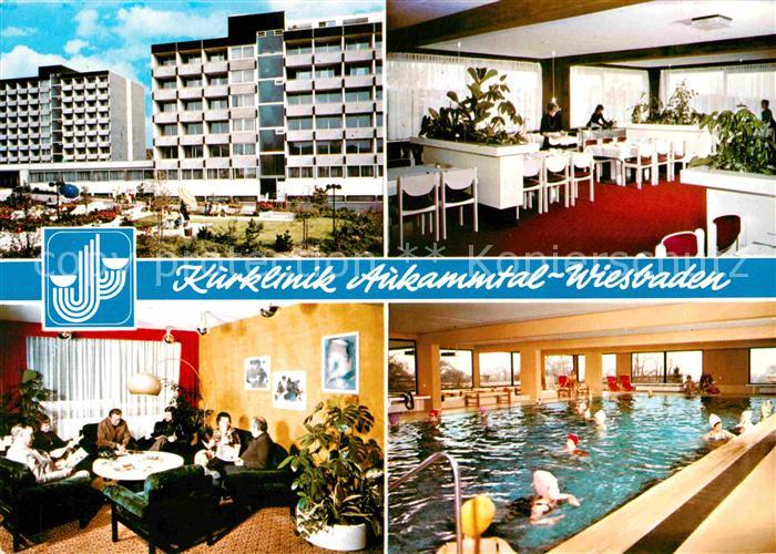 Wiesbaden Kurklinik Aukammtal Gast und Aufenthaltsraum Hallenbad