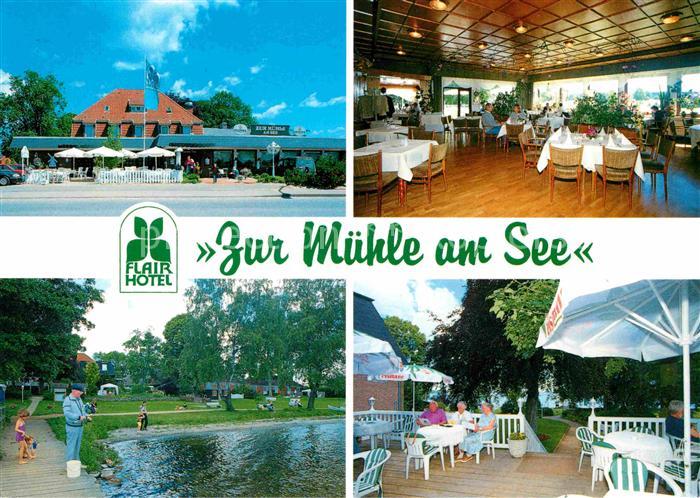 Dersau Zur Muehle am See Gastraum Terrasse