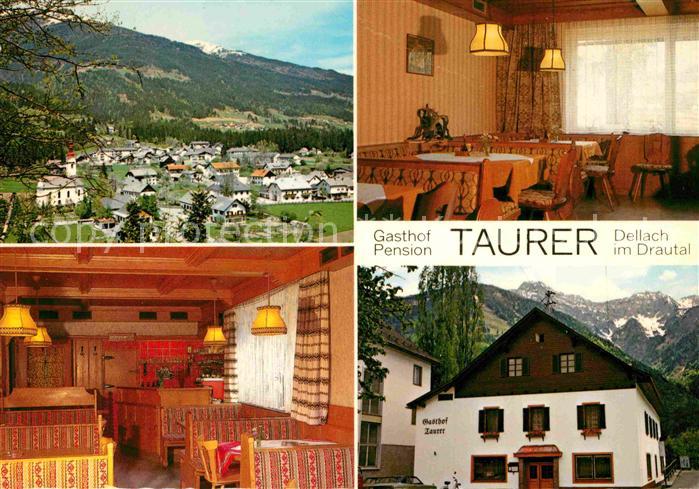 Dellach Drautal Panorama Gasthof Pension Taurer Gastraeume