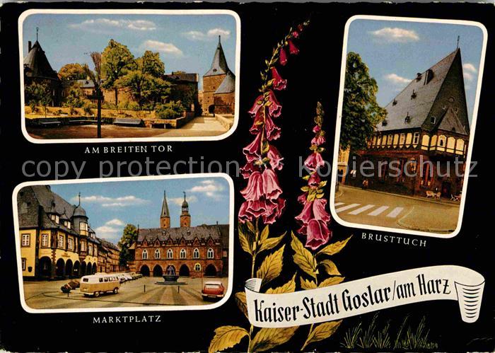 GOSLAR Harz Niedersachsen Am Breiten Tor Brusttuch Marktplatz