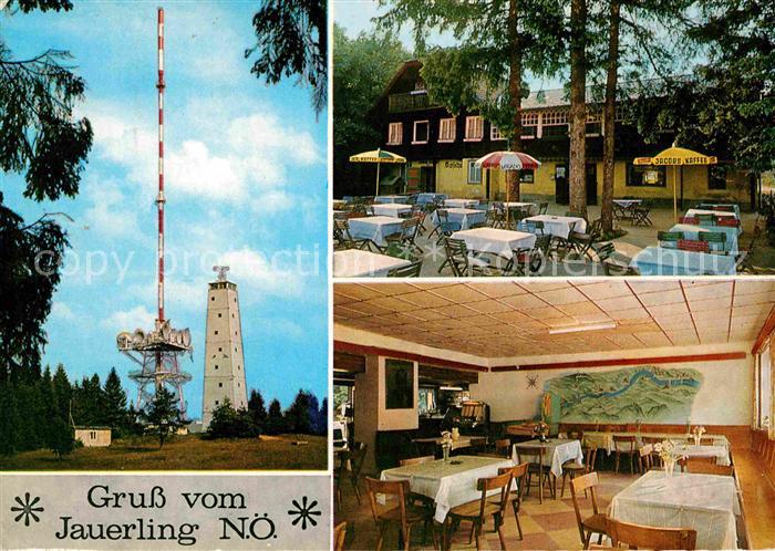 Jauerling Sendemast Gaststaette Terrasse