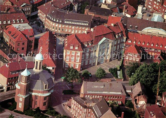 Muenster Westfalen Fliegeraufnahme Erbdrostenhof Clemenskirche