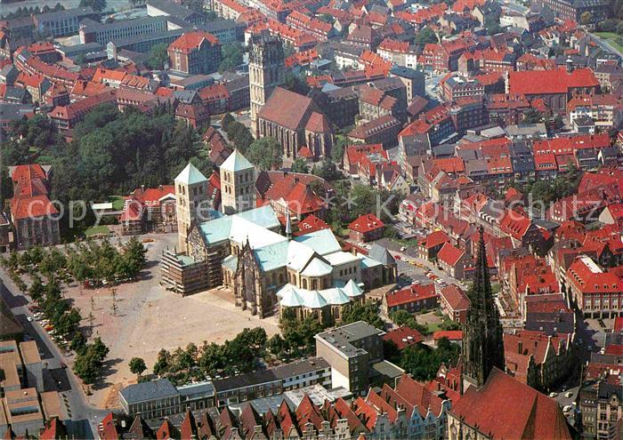 Muenster Westfalen Fliegeraufnahme Dom