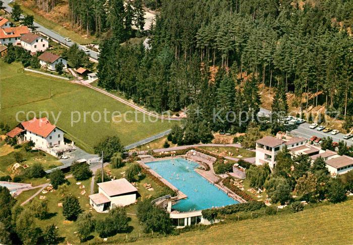 Viechtach Bayerischer Wald Fliegeraufnahme Freibad