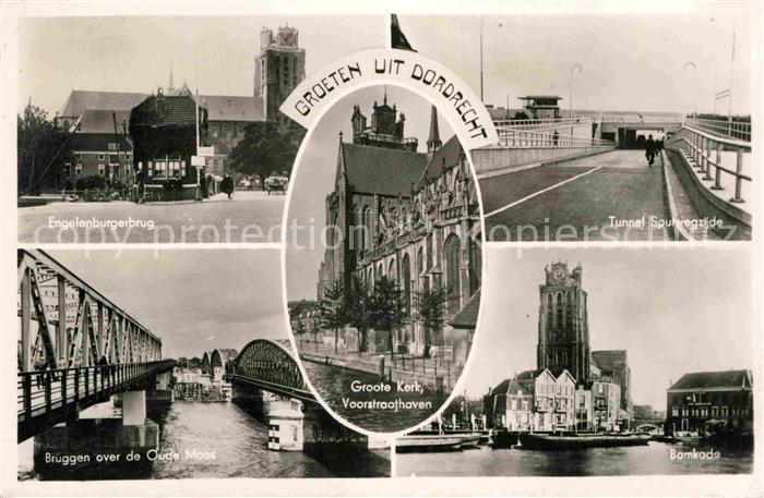 Dordrecht Engelenburgerbrug Tunnel Bomkade Kerk