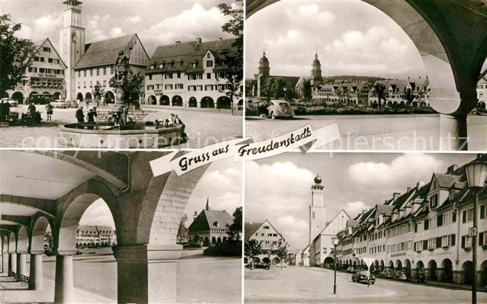 FREUDENSTADT BW Marktplatz Brunnen