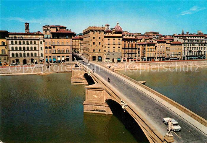 Firenze Florenz Scorcio del Ponte S. Trinita