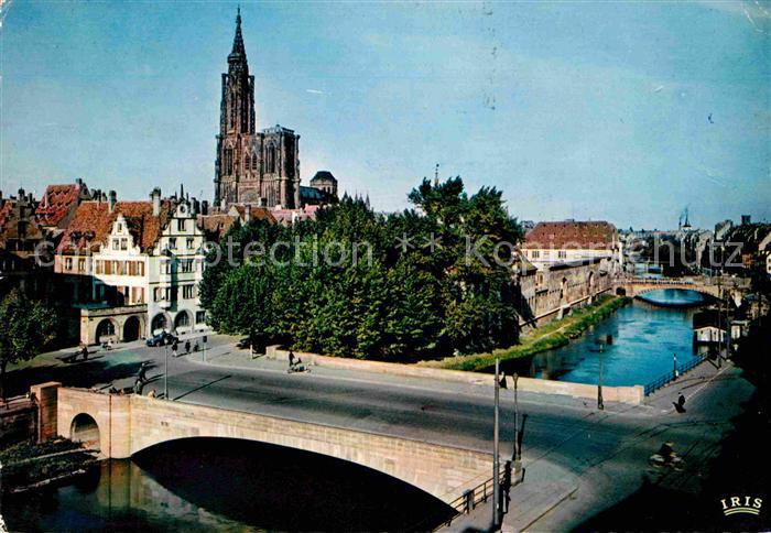 Strasbourg Alsace Pont St-Nicolas et Cathedrale
