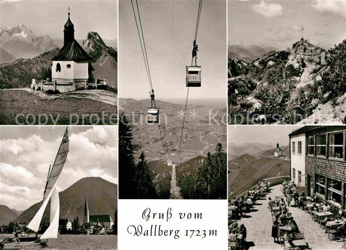 Rottach-Egern Wallberg Luftseilbahn Kapelle Segelboot