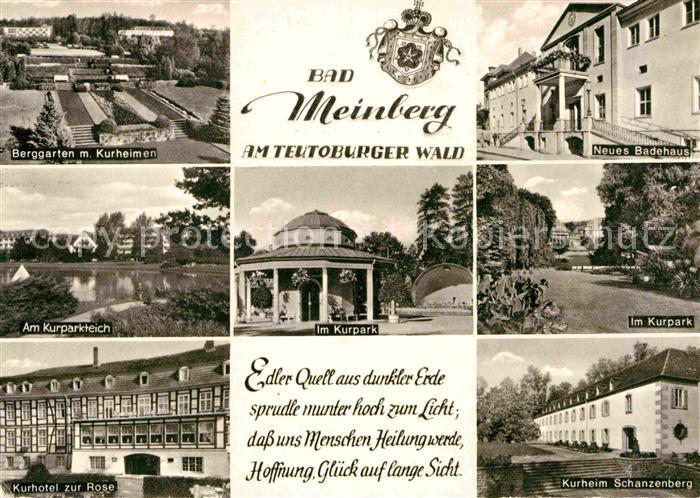 Bad Meinberg Kurhotel zur Rose Kurparkteich Kurheim Schanzenberg