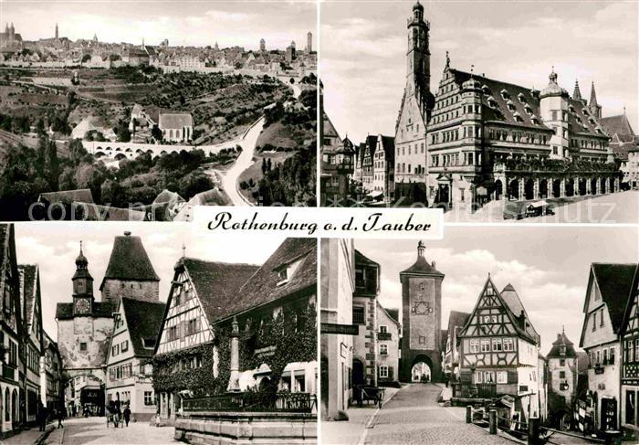 Rothenburg Tauber Rathaus Rodergasse Ploenlein