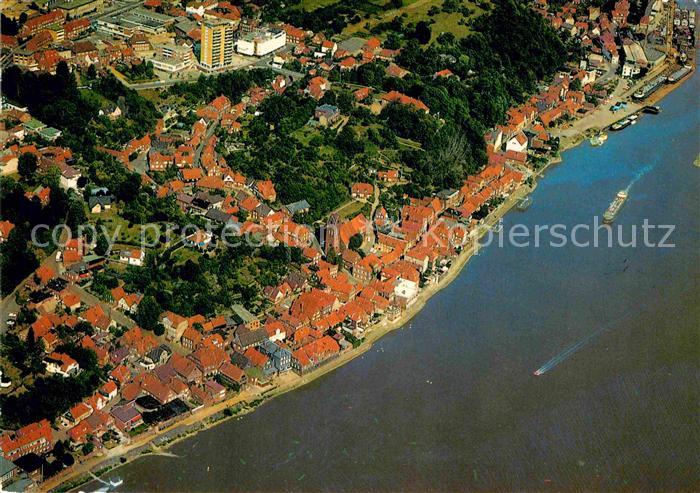 Lauenburg Elbe Fliegeraufnahme
