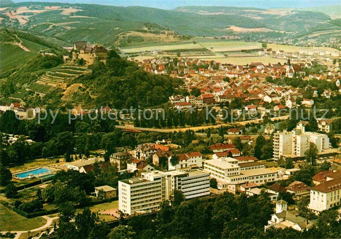 Bad Muenster Stein Ebernburg Fliegeraufnahme
