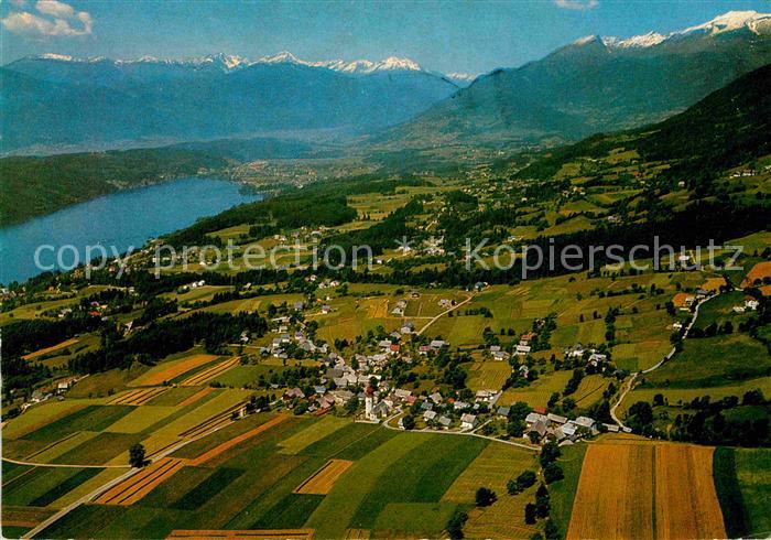 Obermillstatt Kaernten Fliegeraufnahme