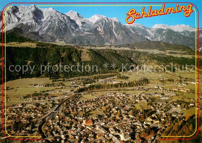 Schladming Obersteiermark Fliegeraufnahme Ennstal Dachsteingebirge