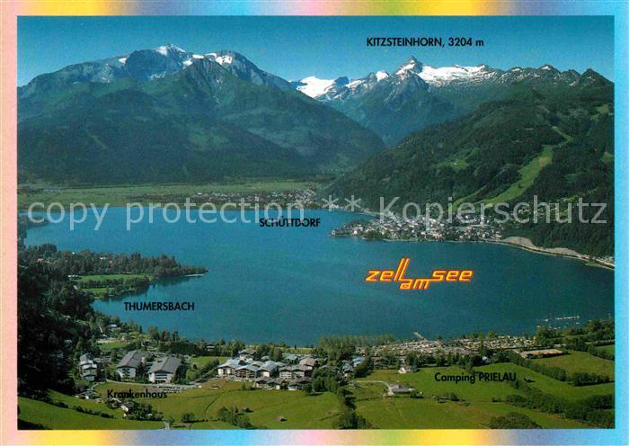 Zell See Schuettdorf Thumersbach Camping Prielau Fliegeraufnahme