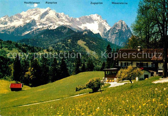 GARMISCH-PARTENKIRCHEN Bayern Berggasthof Gschwandtnerbauer Hochblassen Alpspitz