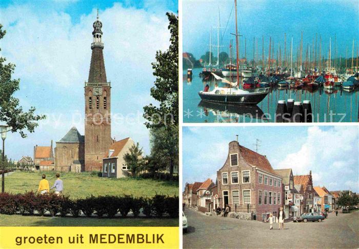 Medemblik Kirche Hafen Ortsmotiv