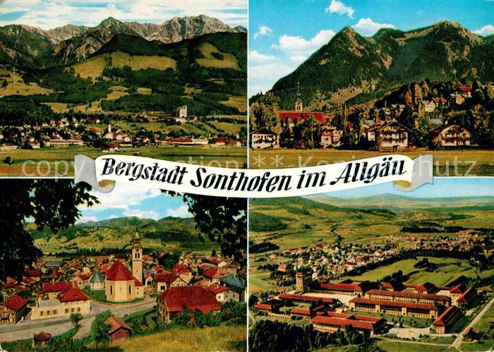 Sonthofen Oberallgaeu Teilansichten Panorama