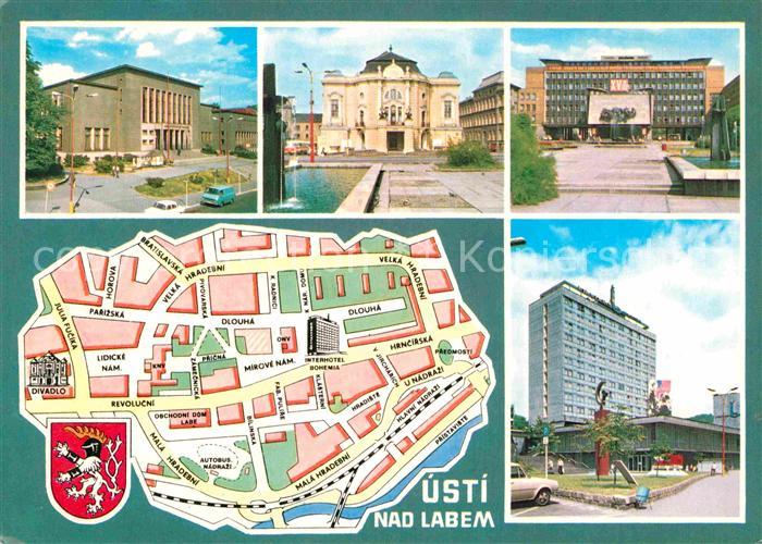 Usti nad Labem Kulturni dum Divadlo Zd Nejedleho KNV Interhotel Bohemia