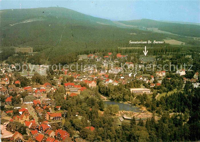 Braunlage Harz Fliegeraufnahme Sanatorium Dr Barner