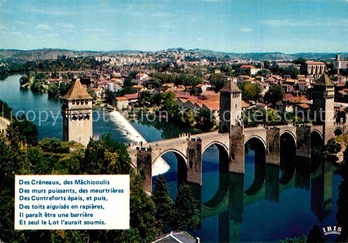 Cahors en Quercy Pont Valentre pont fortifie du XIV und plus beaux d Europe
