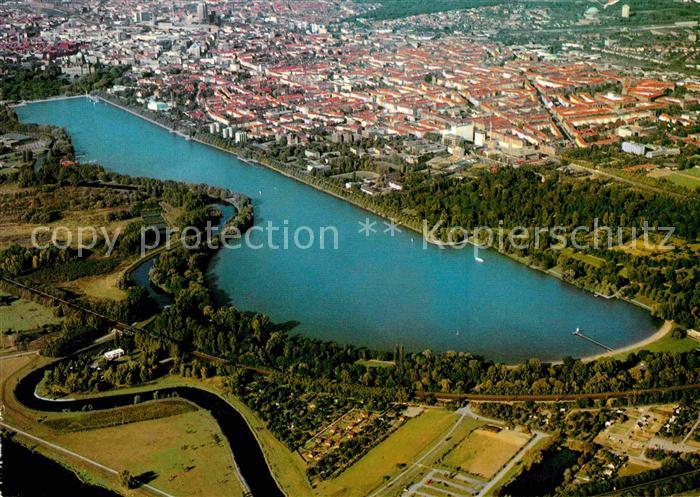 HANNOVER CITY mit Maschsee Fliegeraufnahme