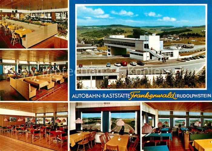 Rudolphstein Autobahn Raststaette Frankenwald Gastraeume