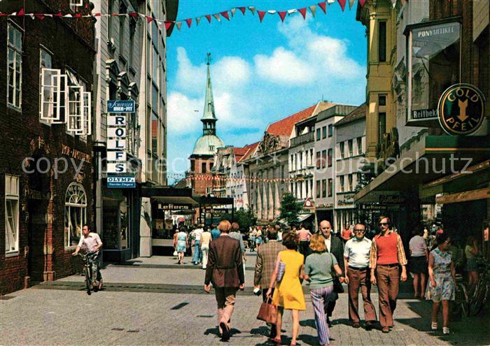 Oldenburg Niedersachsen Lange Strasse Fussgaengerzone