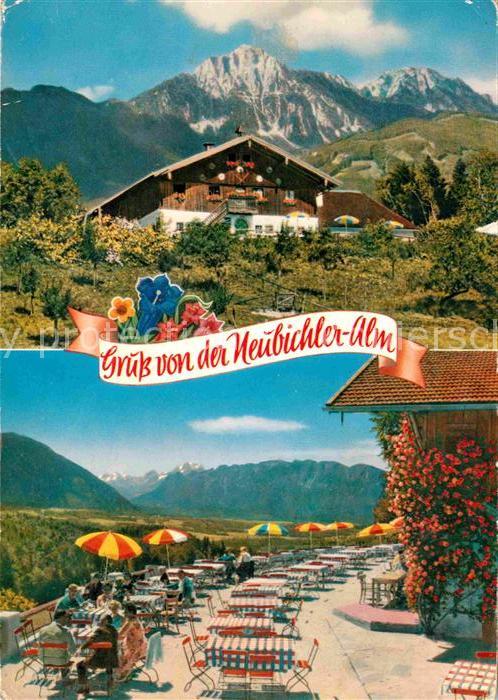 Untersberg Berggaststaette Neubichler Alm Terrasse