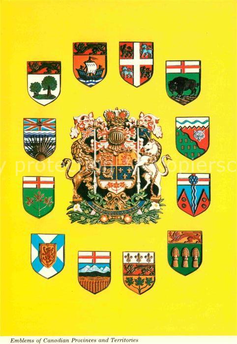 Wappen Emblems Canadian Provinces and Territories