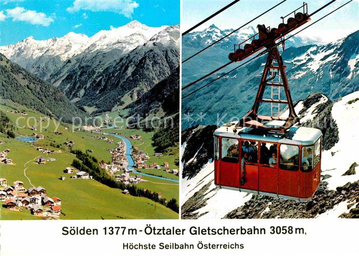 Seilbahn oetztaler Gletscherbahn Soelden