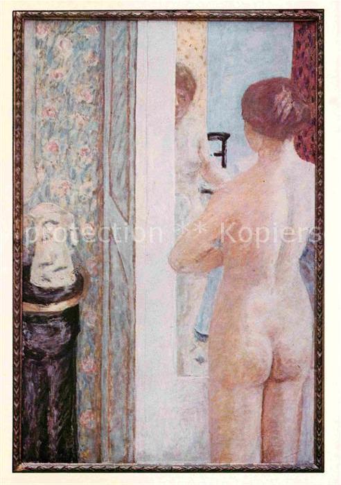 Kuenstlerkarte Pierre Bonnard Bei der Toilette 1922 Parischer Schule