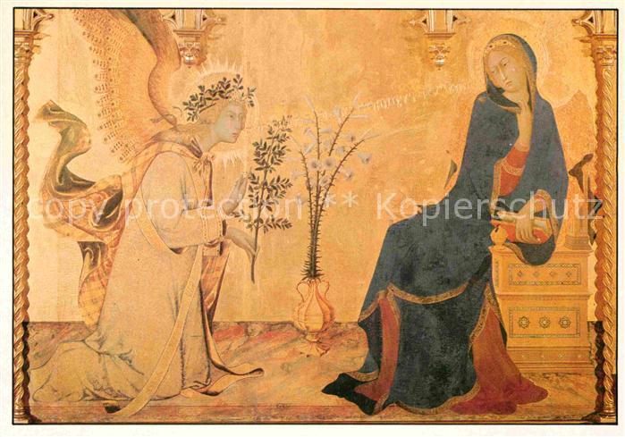 Kuenstlerkarte Martini Simone di Martino Verkuendigung 1333 Hochgotik