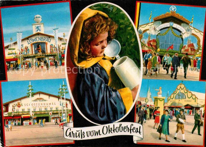 Muenchner Kindl Oktoberfest Loewenbraeu Hackerbraeu Schottenhamel