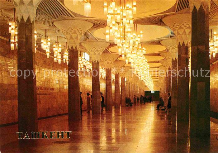 Metro U-Bahn Subway Underground Tashkent Lenin Square Metro Station