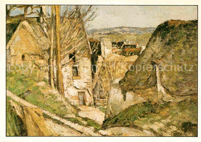 Kuenstlerkarte Paul Cezanne Haus des Gehenkten 1873 Impressionismus