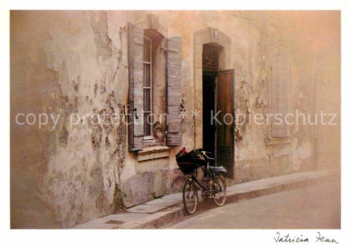 Kuenstlerkarte Patricia Fenn La Bicyclette du Facteur