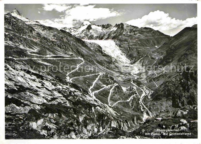 Gletscher Rhonegletscher Furka- und Grimselstrass