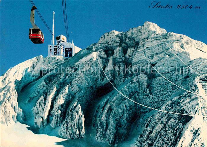 Seilbahn Säntis Bergstation Fernsehsender