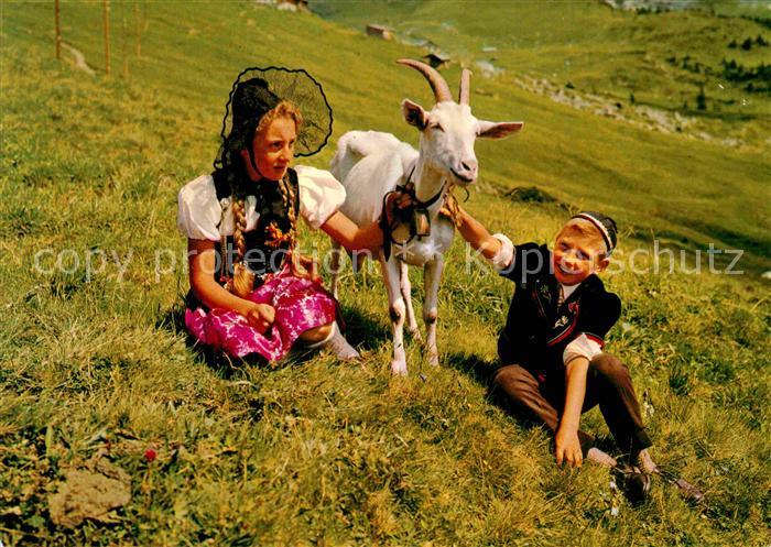 Trachten Schweiz Sennenbub Ziege