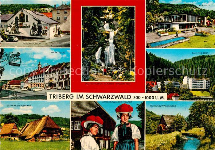 Triberg Schwarzwald Heimatmuseum Wasserfall Kurhaus Badener Hof Muehle Trachten
