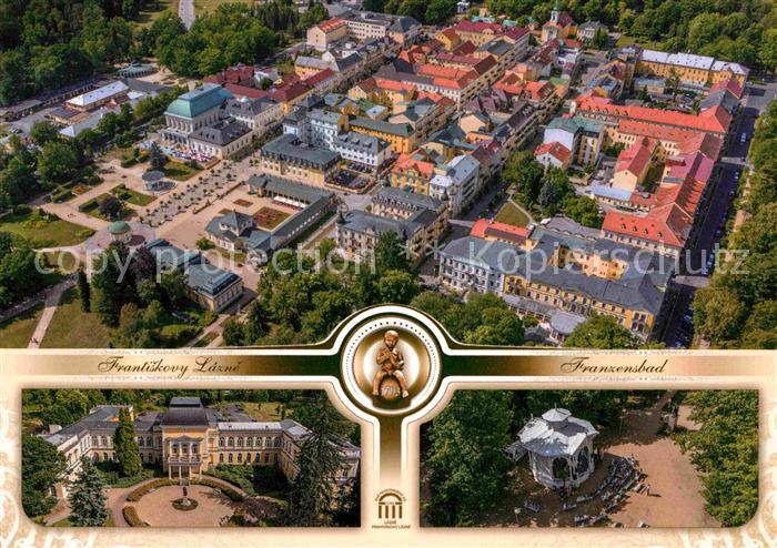 Frantiskovy Lazne Kuranlagen Kurhotel Pavillon Fliegeraufnahmen