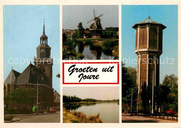 Joure Kirche Windmuehle Wasserturm