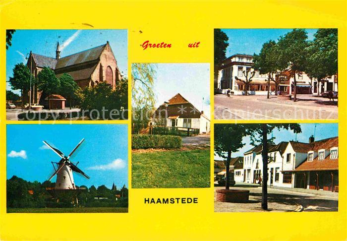 Haamstede Kirche Windmuehle Ortspartie