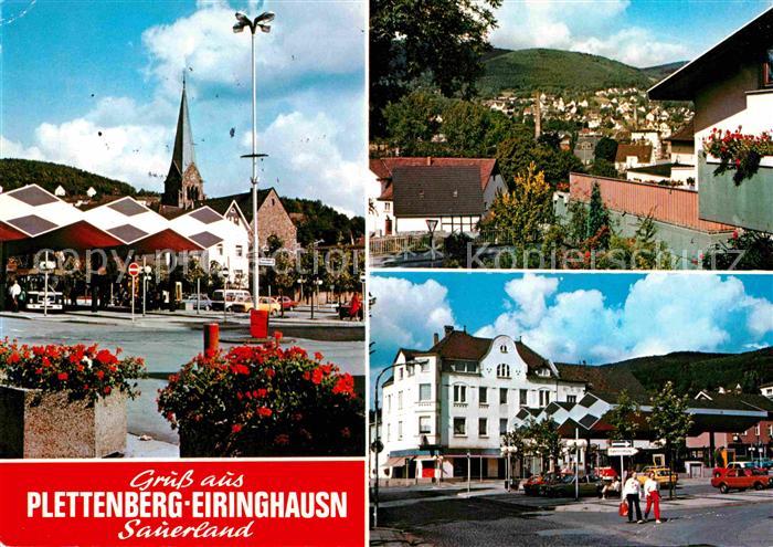 Eiringhausen Plettenberg Marktplatz Blick ueber die Stadt